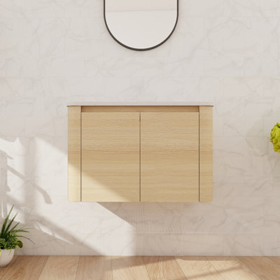 Base de meuble-lavabo mural 30 po avec 2 portes