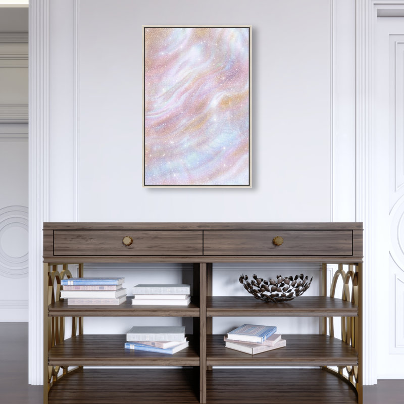 Iridescent Wave II Print by Oliver Gal, 16"H x 11"W, Silver Floater Frame
