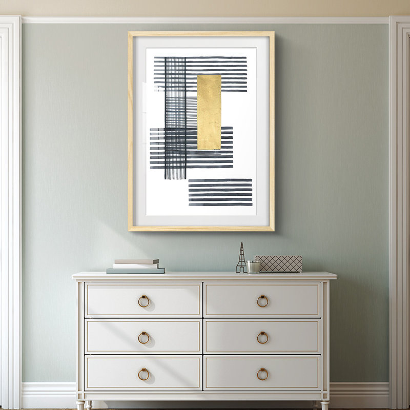 Boxed Plaid I -Framed Print