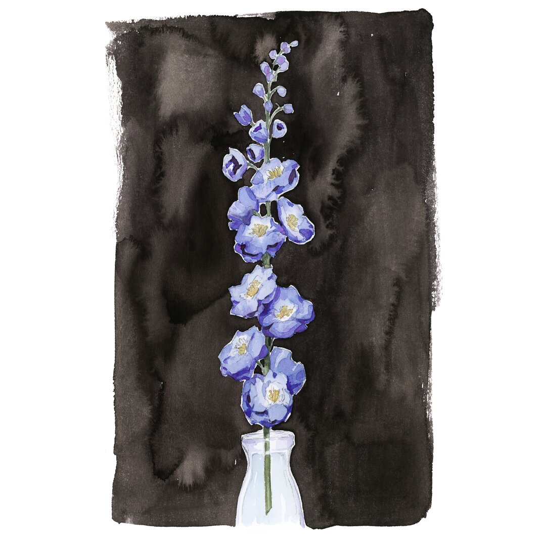 Leinwandbild Blue Delphinium I