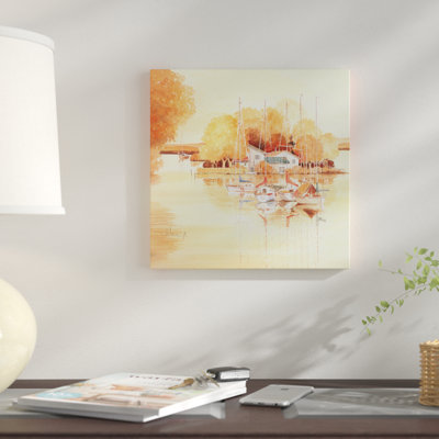 «Bateaux II» par Franz Heigl - reproduction sur toile tendue