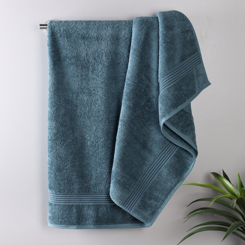 Oleg Heritage Egyptian Cotton Soft Absorbent Luxury Bath Sheet or Towel Set, Sapphire, Bath Towels - 2 Pack
