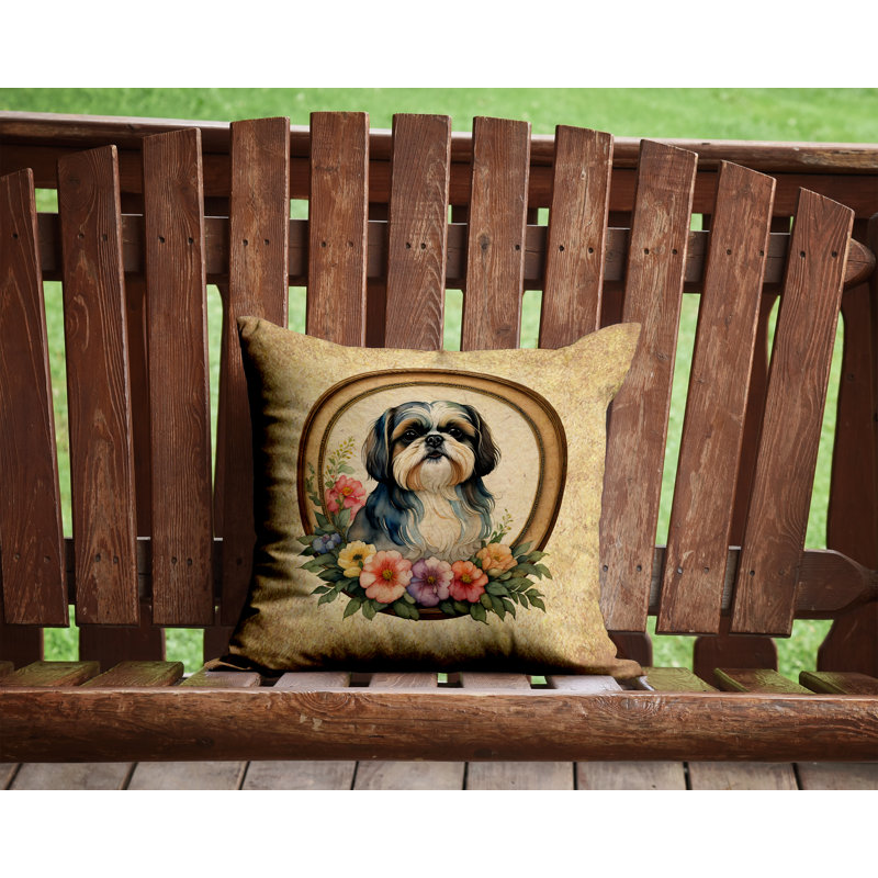 Outdoor Throw Pillow, 14" H x 14" W x 3" D