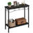 2 Tier Entryway Table, 31.5" Console Tables With Storage, Retro Sofa Table With Metal, Industrial Behind Couch Table-1008443441