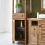 Coline Solid Wood Freestanding Linen Cabinet