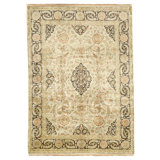 High-Quality Hand-Knotted Grey And Black Area Rug