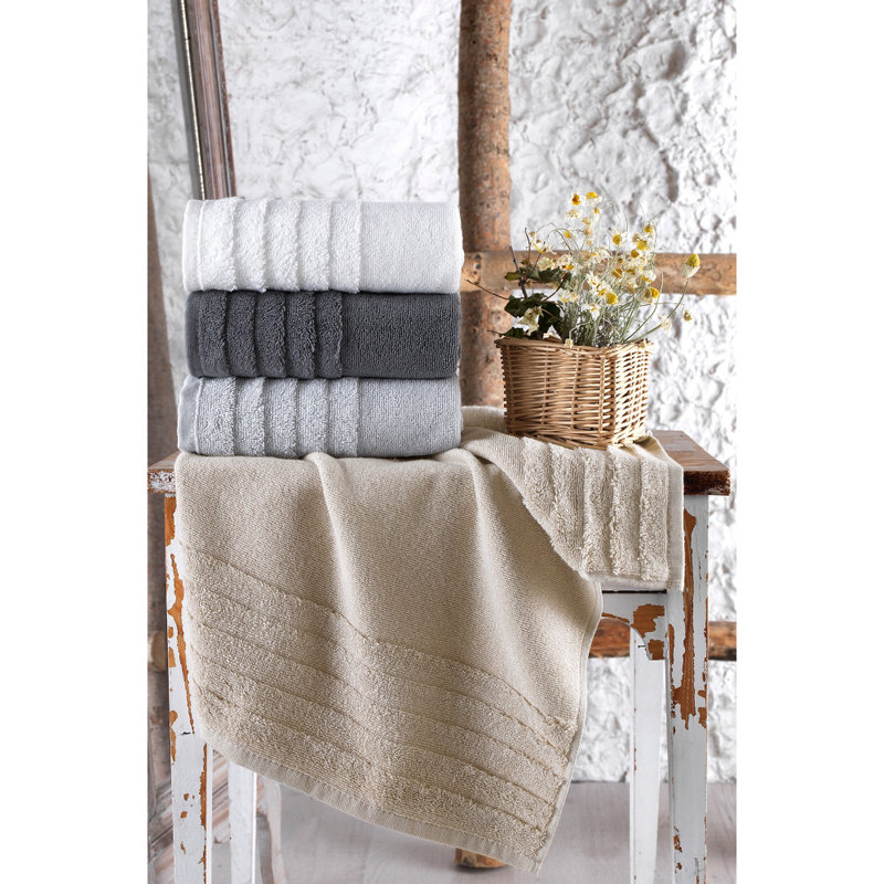 Ensemble de serviettes essuie-mains 100% coton 4 pièces