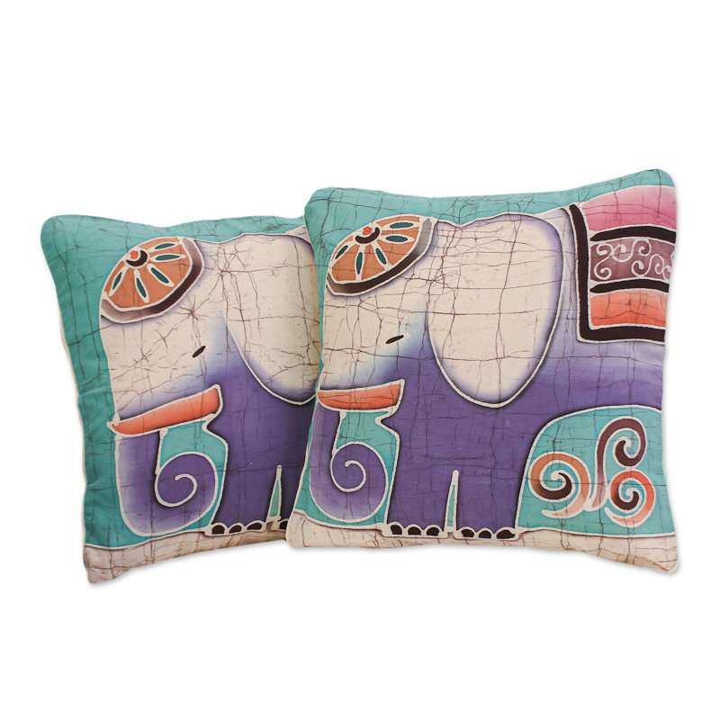 Housse de coussin en coton Pachyderm