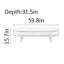 Table basse moderne simple ovale
