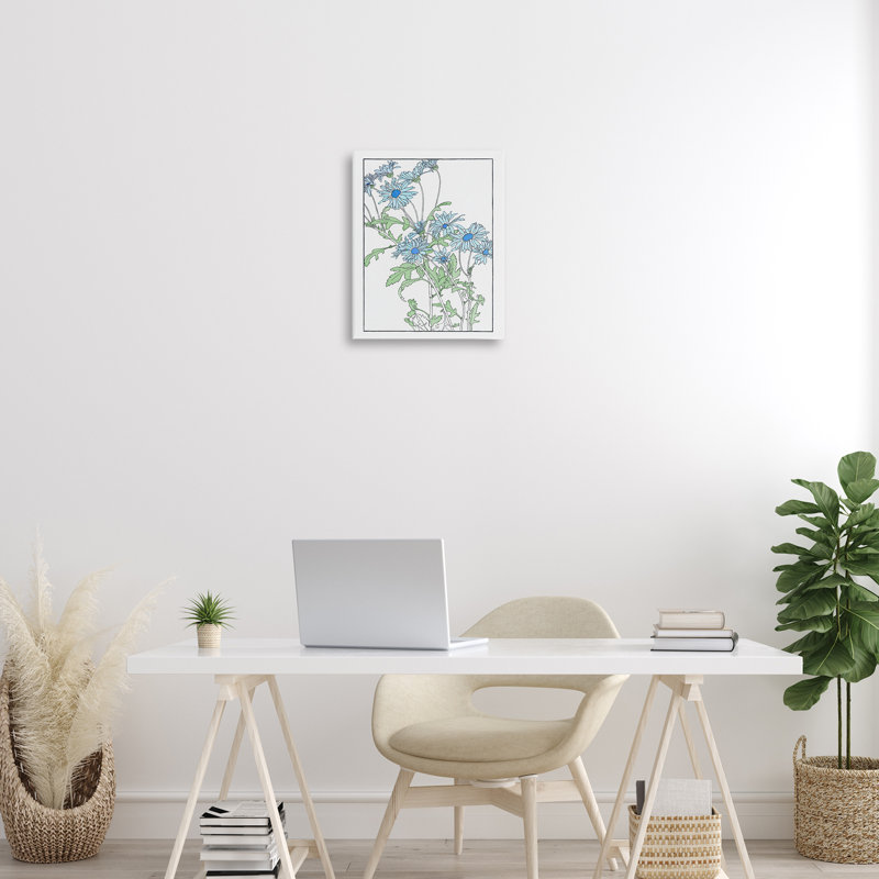 «Blue Daisies», art par CAD Designs, H 20 po x l 16 po