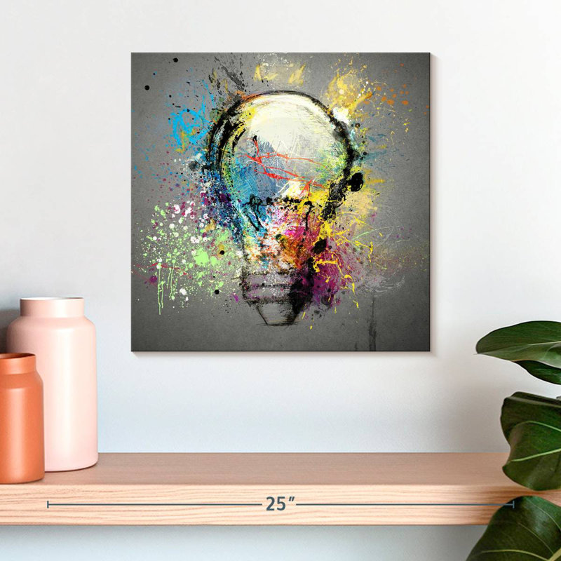 Kerner Creative Light Bulb, 16" H x 16" W
