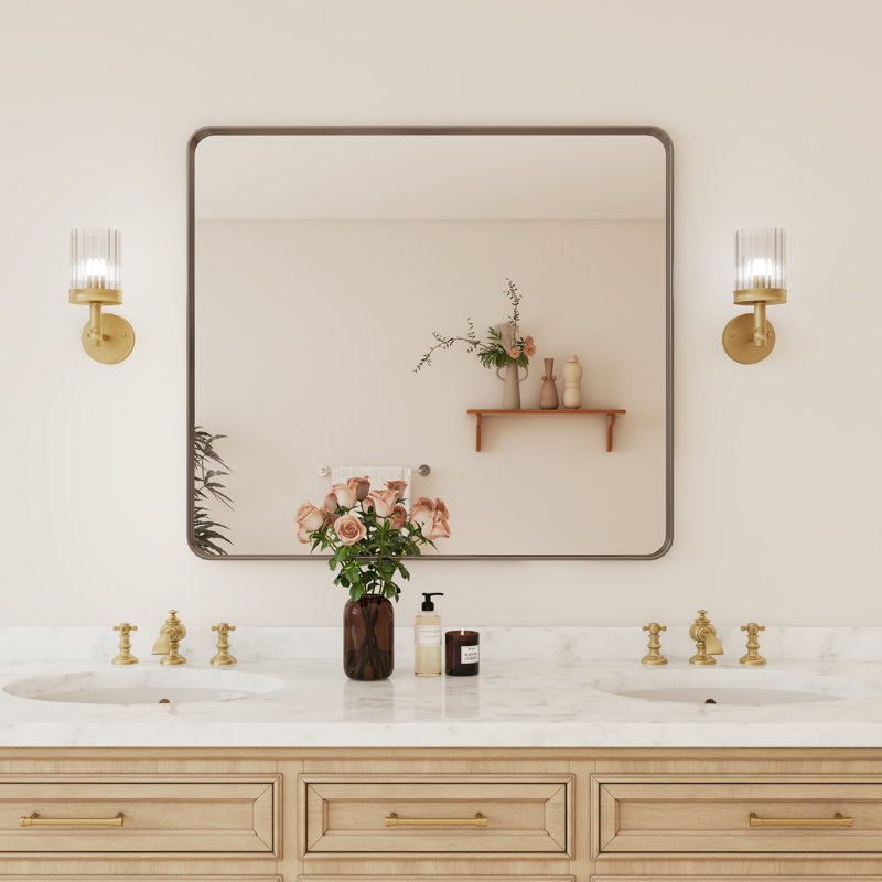 Miroir de salle de bain sur mesure, 40 po x 36 po