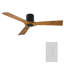  Ventilateur de plafond encastré à 3 pales 54 po noir mat / noir vieilli avec télécommande Koe-32650292