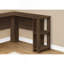 Bureau d'ordinateur, bureau personnel, coin, tablettes de rangement, L 48 po, forme en L, travail, ordinateur portable, stratifié-1276161376