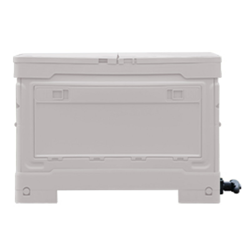 Boîte de rangement pour table de camping pliante avec roulettes Boîte de rangement compacte 3 en 1