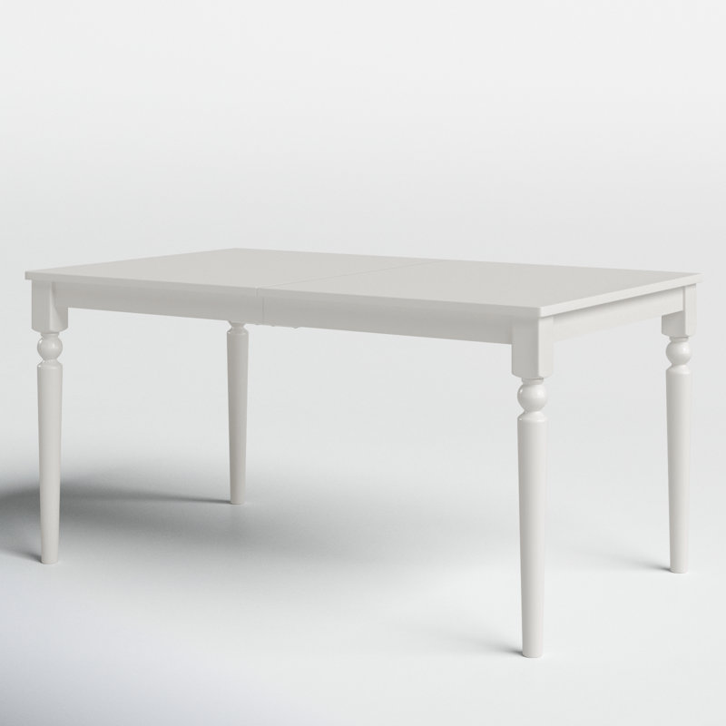 Archuleta Solid Wood Base Dining Table, White