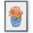 Toile avec cadre gris