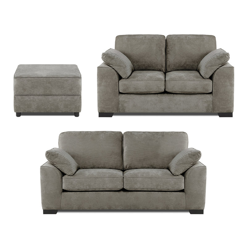 Strathern 3 - Piece Living Room Set, Grey