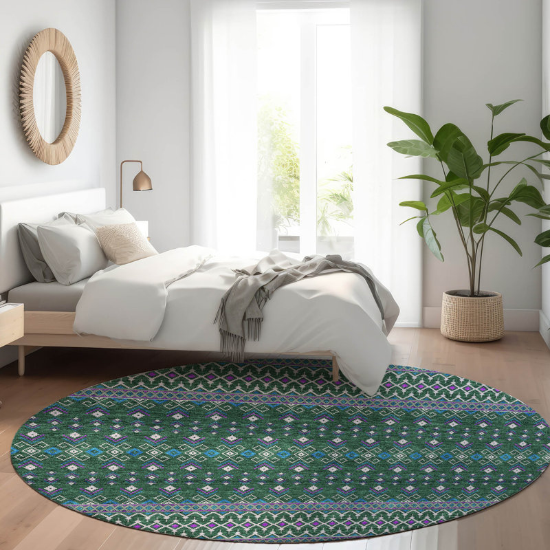  Emblyn Door Mat, Round 8'
