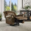 Fauteuil inclinable pivotant en microfibre Doniphan-1422215840