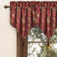 Cantonnière Bari fenêtre rouge Ascot