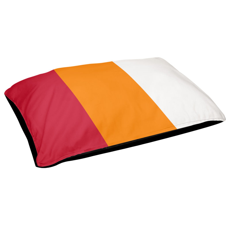 Coussin Houston, Petit (l 28 po x P 18 po x H 6 po), Orange