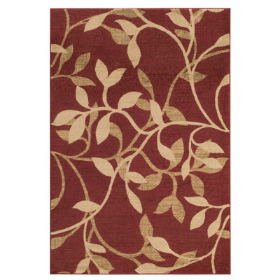 Tapis rouge foncé Feagin