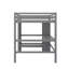 Lit mezzanine double avec tablettes multifonctionnelles et bureau sous le lit-1280697297