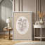 Œuvre d'art botanique rétro vintage, images de chambre à coucher, impression sur toile encadrée-126031870-126031872