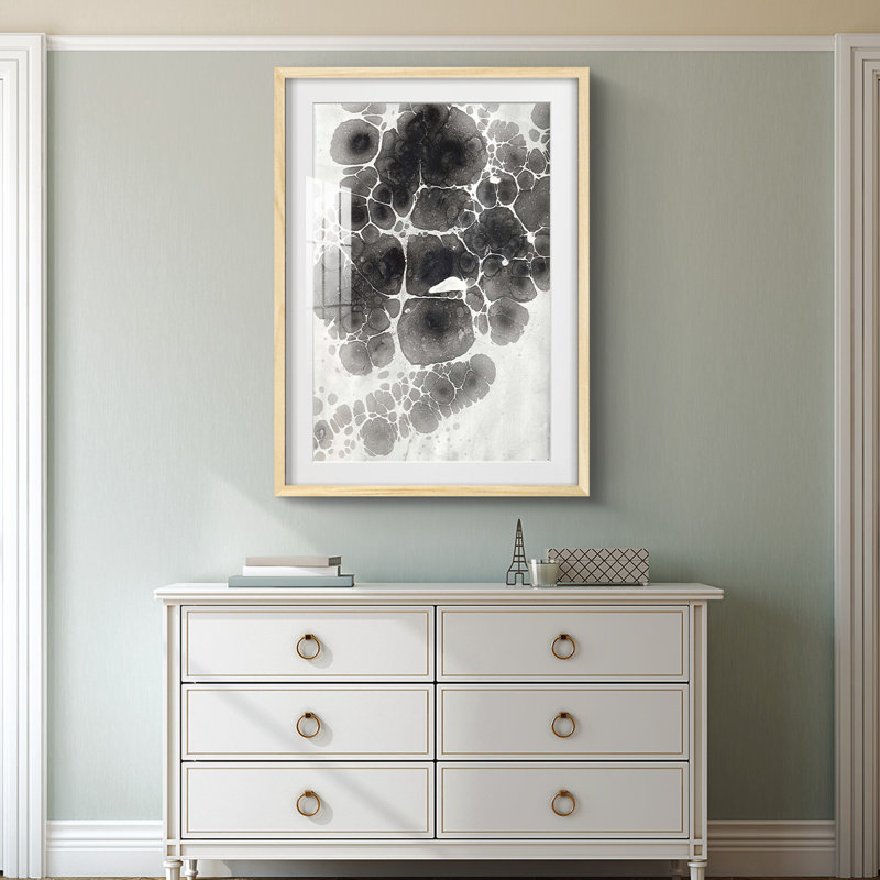 Marbling XII -Framed Print, Natural, 28.5" H x 20.5" W