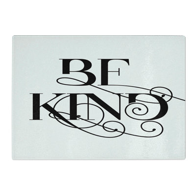 Be Kind V2 Typography Chopping Board