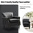 Upholstered Armchair Nailhead Trim Accent Chair with Rolled Arm-1257513970