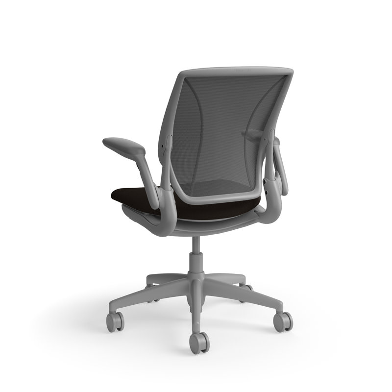 Fauteuil de travail ergonomique avec dossier Caraway World ML et siège rembourré Corde 4, Gris foncé / brun, Gris