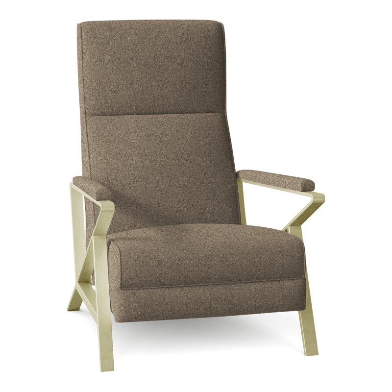 Infinity 28.25" Wide Manual Standard Recliner, Brushed Brass, 8789 Bark