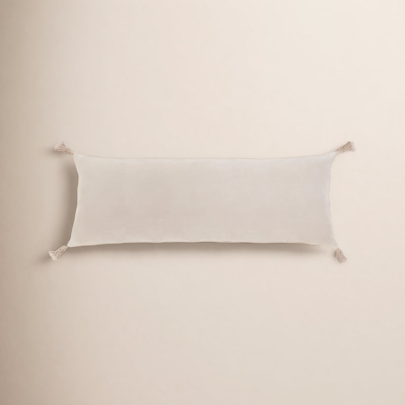 Housse et insert en velours Bianca, Rosé, Rectangle H 14 po x l 40 po, Duvet / plumes
