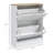 Slim Shoe Cabinet For Entryway, Modern Hidden Shoe Storage Cabinet With 2 Flip Drawers And Adjustable Shelves For 12 Pairs Of Shoes