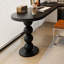 Bureau en bois massif en forme de L noir + bureau en acrylique-1577908189-1577908186