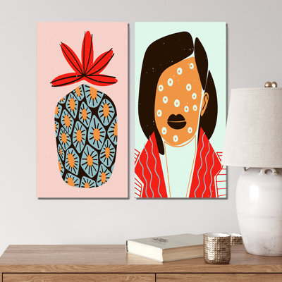 " Minimalism Fashion Abstract I " 2 - Pieces
