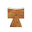 Repose-pieds sculpté en bois récupéré Nico