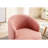 Swivel Accent Armchair Barrel Chair With Powder Coating Metal Ring-1135975742