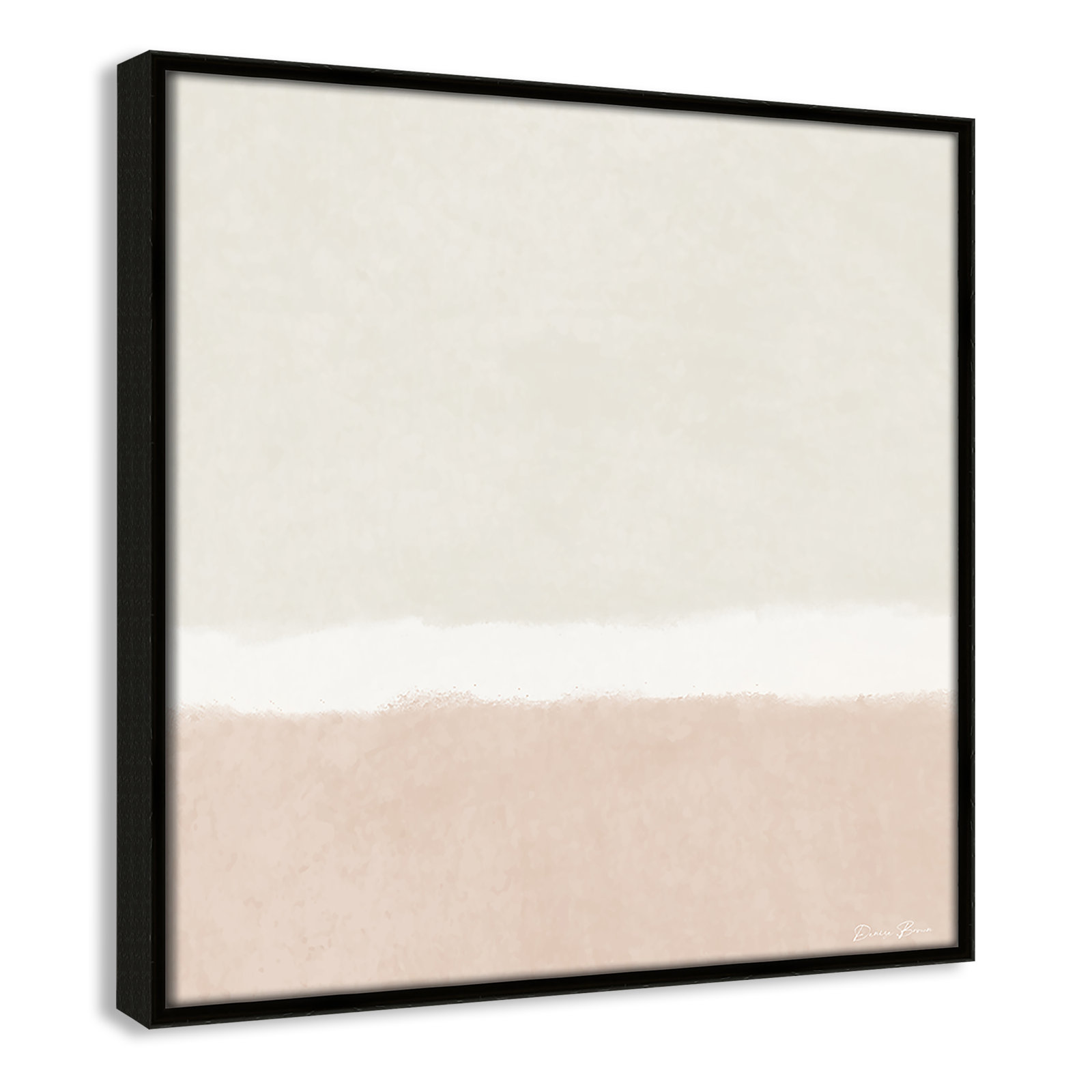 Willadeene "Slate I" Print, 13.5" H x 13.5" W, Espresso Framed