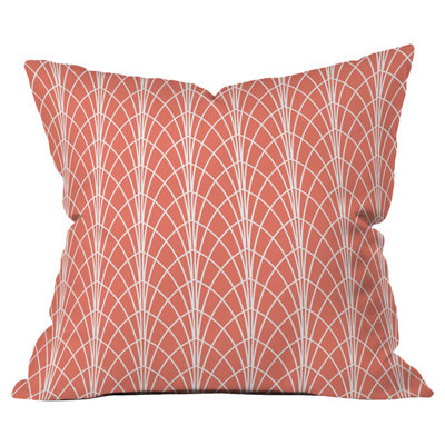 Heather Dutton Arcada Persimmon Outdoor Throw Pillow