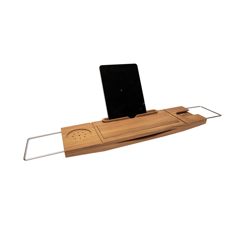 Solid Teak Bathtub Caddy