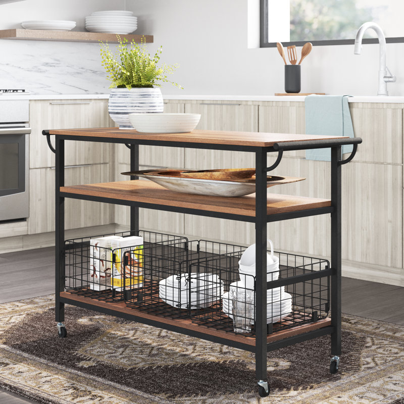 Escar 47.63 " W Kitchen Cart