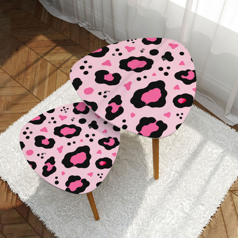 Ensemble de 2 tables basses gigognes Triangle