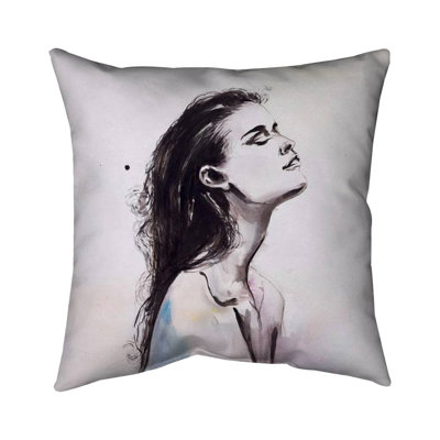 Bare skin - 18"x18" Outdoors Throw pillow - Spun poly - Print on demand