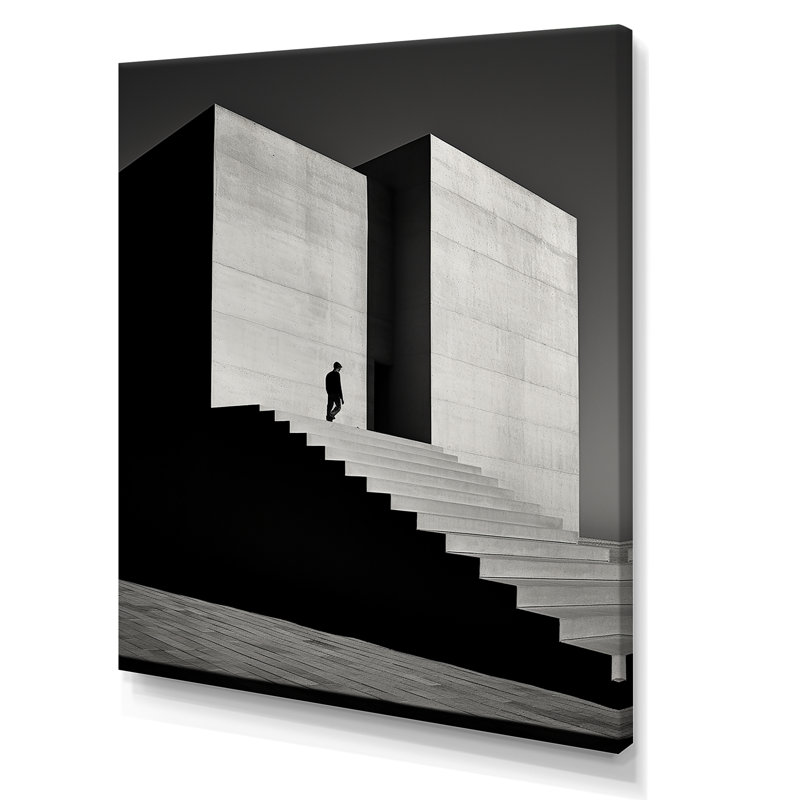 Photo noir et blanc des tours III - salon d'art mural, Toile tendue, H 44 po x l 34 po