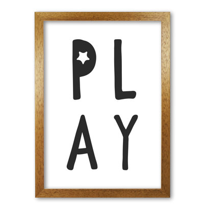 Play 1 Piece Single Picture Frame Wall Art