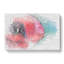 Eye of a Red Poppy Flower in Abstract - Wrapped Canvas-55317447