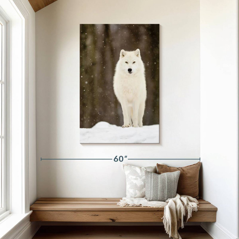 Magnifique loup, H 45 po x l 30 po